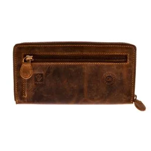 Greenburry Vintage Lederen Dames Portemonnee met Rits