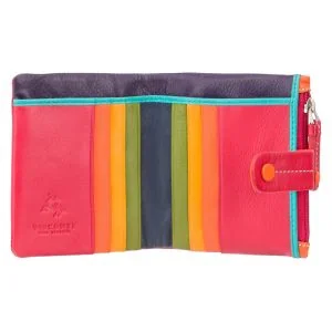 Visconti Mojito Kleine Kleurrijke Dames Portemonnee Rood leer