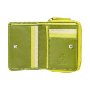 Visconti Hawaii - Kleine Lederen Portemonnee Green Lime
