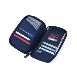 Troika Safe Flight - Reis Portemonnee Blauw